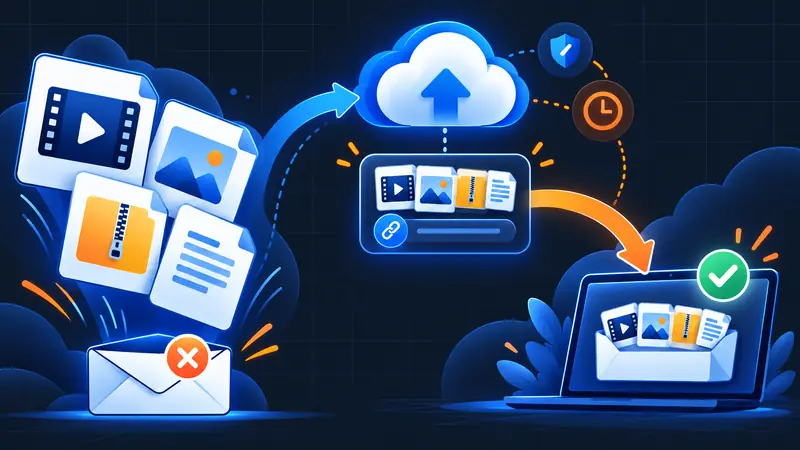Send large files that are too large for email using a secure SendByCloud link
