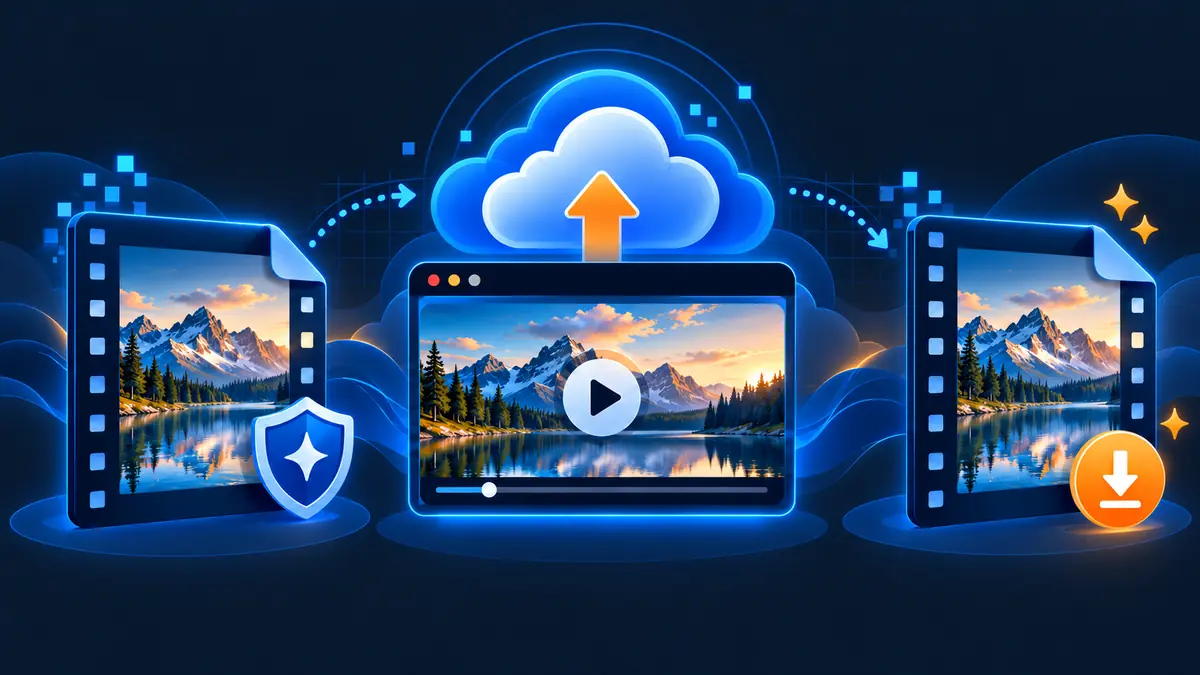 Send and preview large videos without losing original video quality