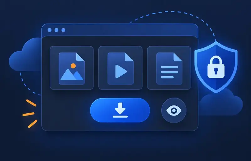 Recipient entering password to unlock secure file delivery