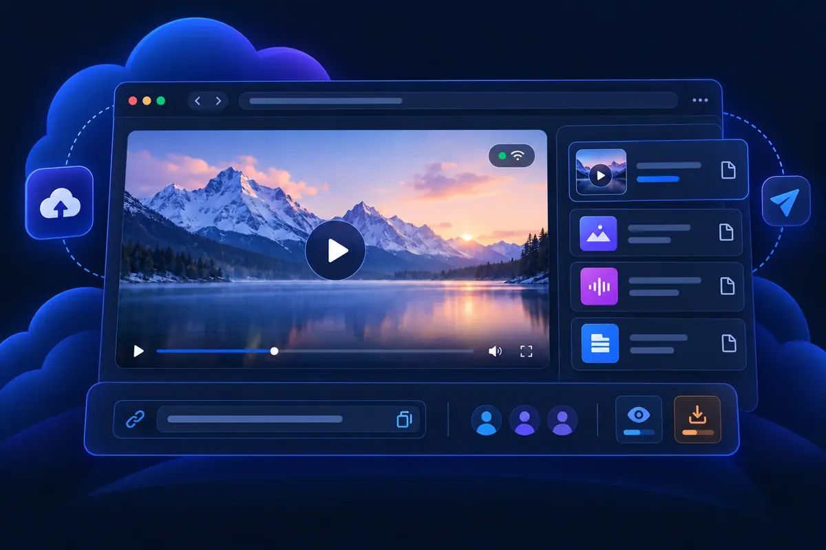 SendByCloud Video File Sharing interface